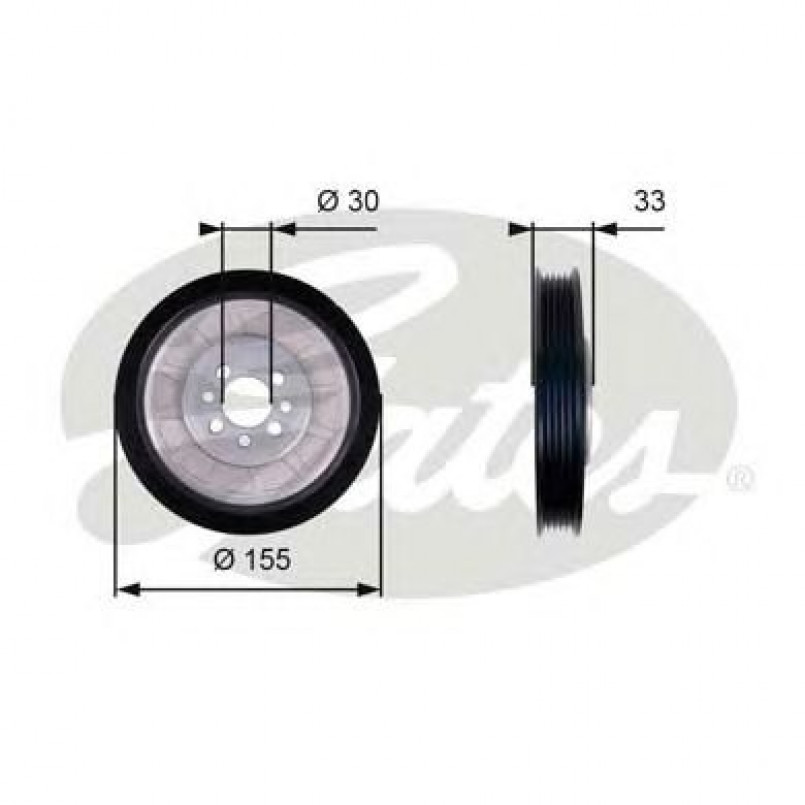 TVD1088 (7845-10092)  Шків колінчастого валу (демпфер) GATES DRIVEALIGN DAMPER