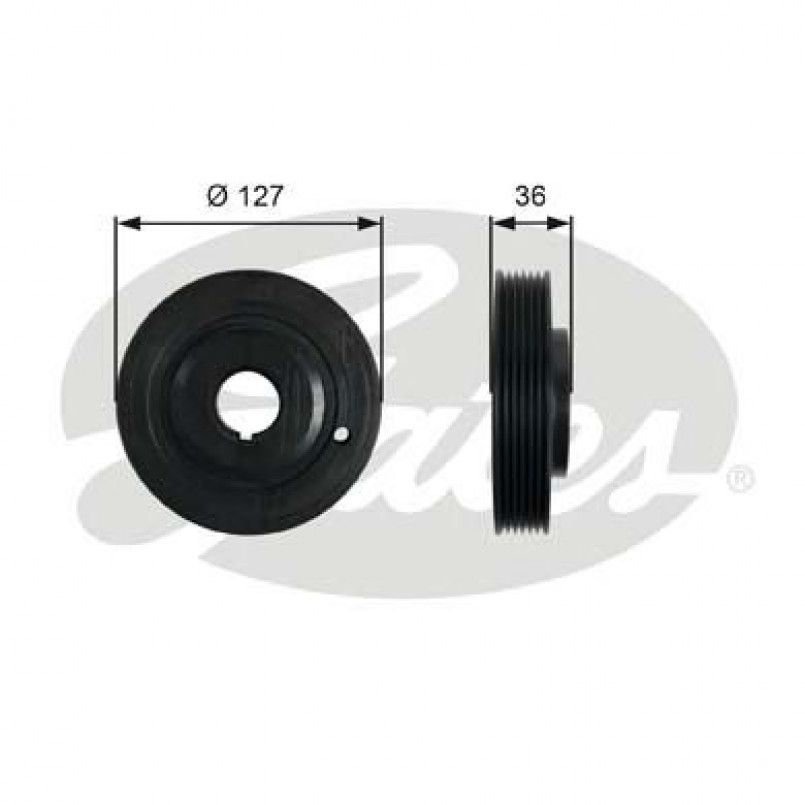 TVD1097 (7845-10097)  Шків колінчастого валу (демпфер) GATES DRIVEALIGN DAMPER