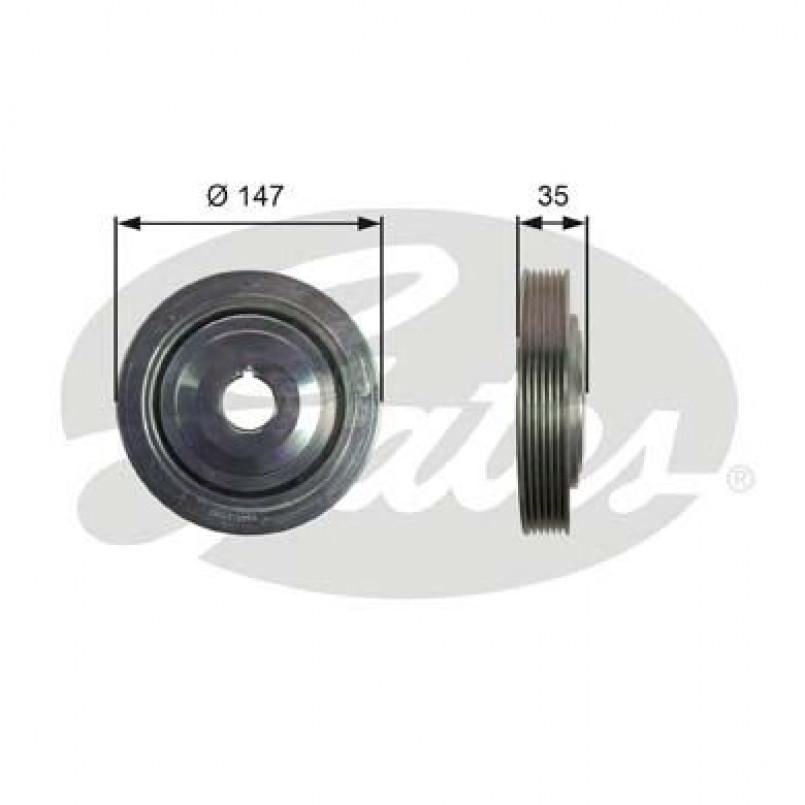 TVD1101 (7845-10101)  Шків колінчастого валу (демпфер) GATES DRIVEALIGN DAMPER
