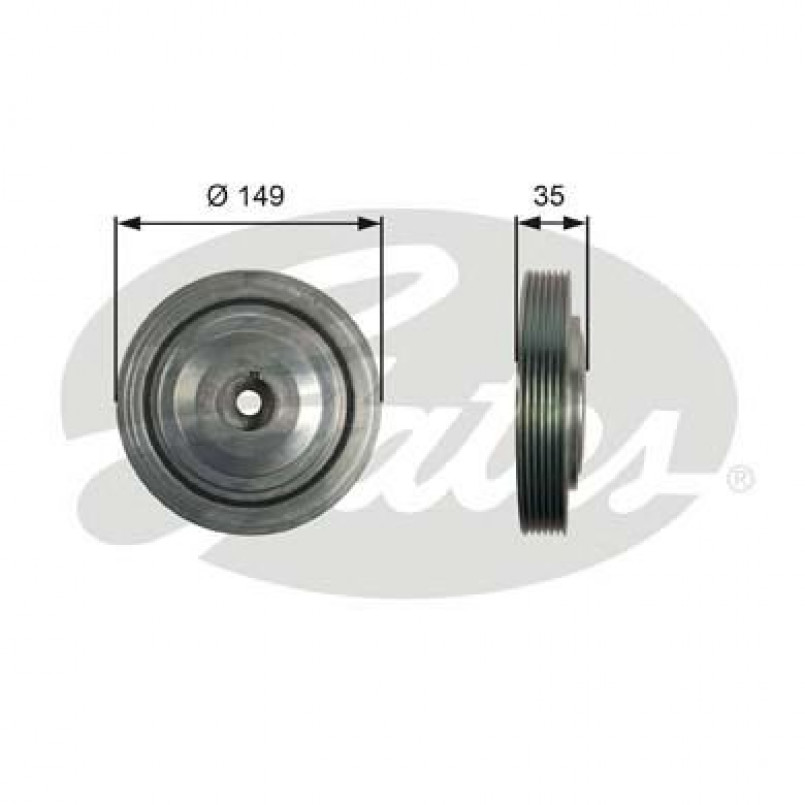 TVD1103 (7845-10103)  Шків колінчастого валу (демпфер) GATES DRIVEALIGN DAMPER