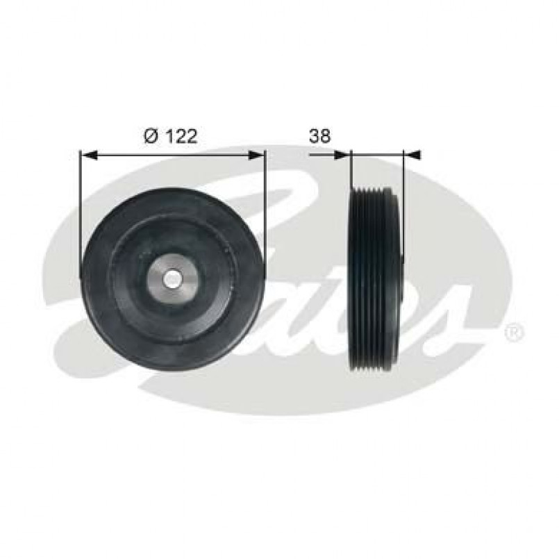 TVD1112 (7845-10112)  Шків колінчастого валу (демпфер) GATES DRIVEALIGN DAMPER
