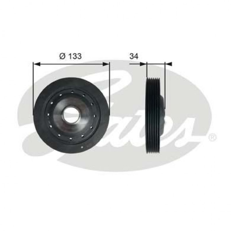 TVD1113 (7845-10113)  Шків колінчастого валу (демпфер) GATES DRIVEALIGN DAMPER