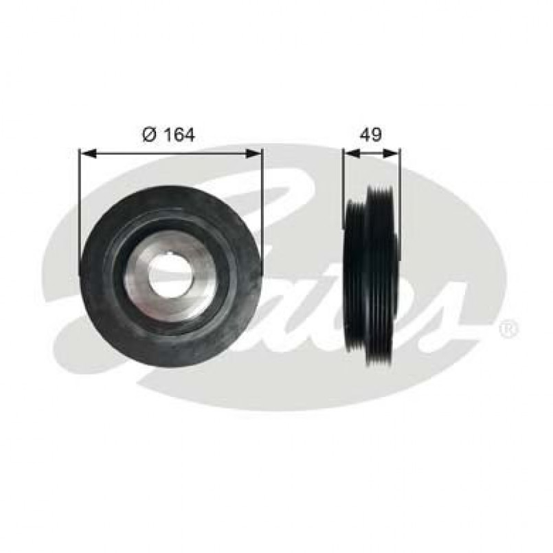 TVD1114 (7845-10114)  Шків колінчастого валу (демпфер) GATES DRIVEALIGN DAMPER