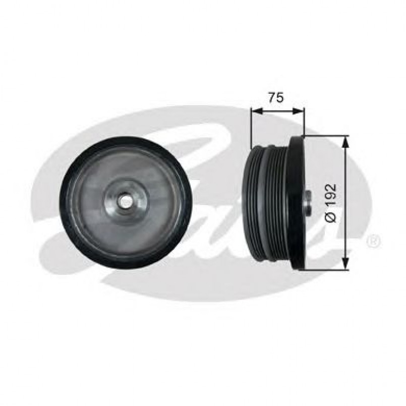 TVD1122 (7845-10122)  Шків колінчастого валу (демпфер) GATES DRIVEALIGN DAMPER