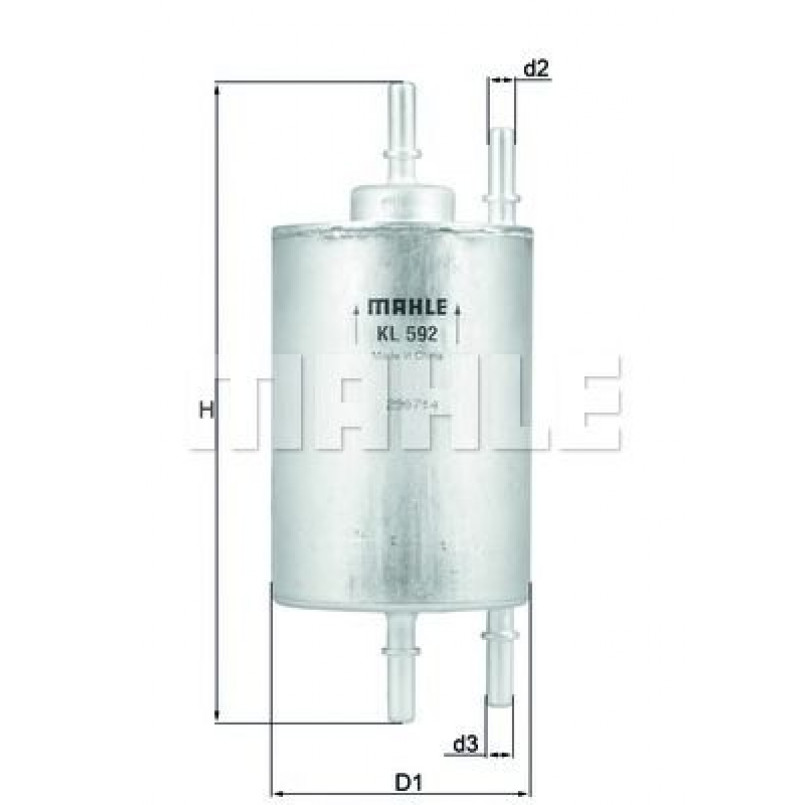 KL592 Фільтр палива (KNECHT)