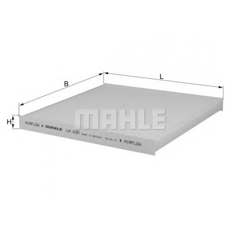LA635 Фільтр салону (MAHLE)