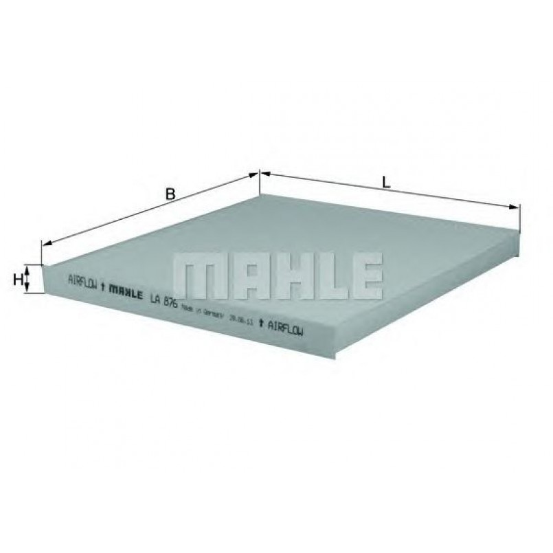 LA876 Фільтр салону (MAHLE)