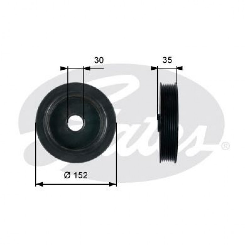 TVD1127 (7845-10127)  Шків колінчастого валу (демпфер) GATES DRIVEALIGN DAMPER