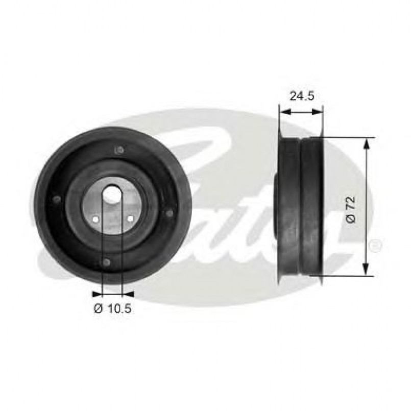 T41079 (7786-21080)  Натяжний ролик ременя ГРМ GATES POWERGRIP TENSIONER