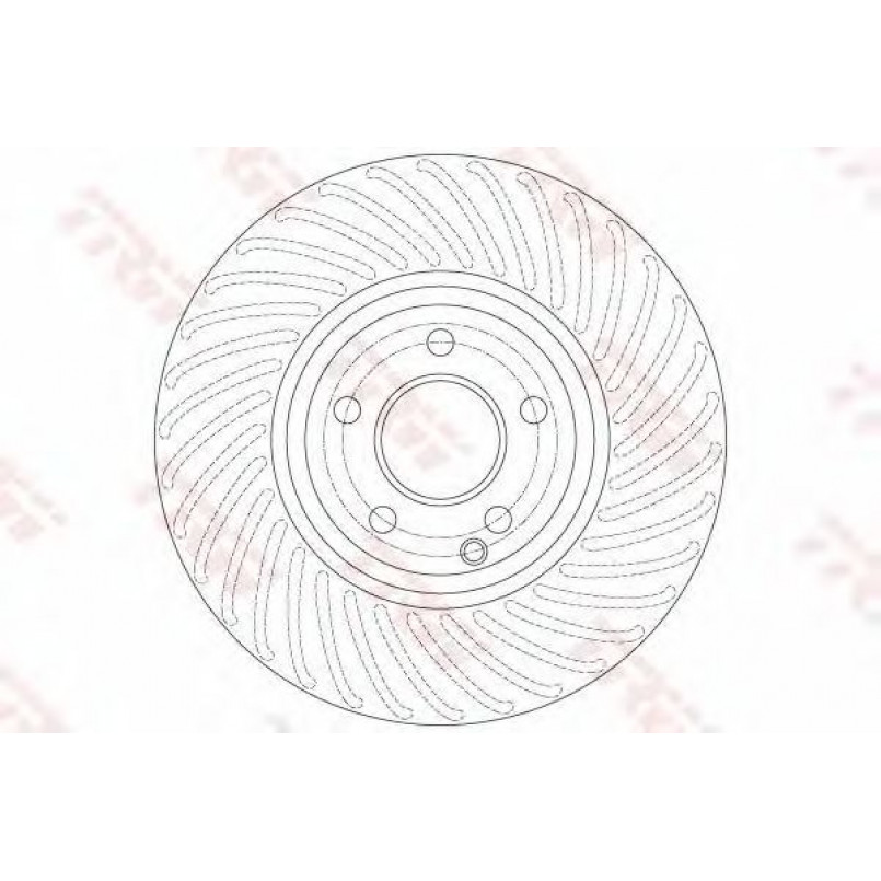 DF6195S TRW - Гальмівний диск