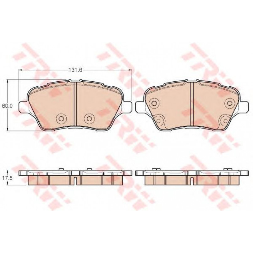 GDB1959  TRW - Гальмівні колодки до дисків