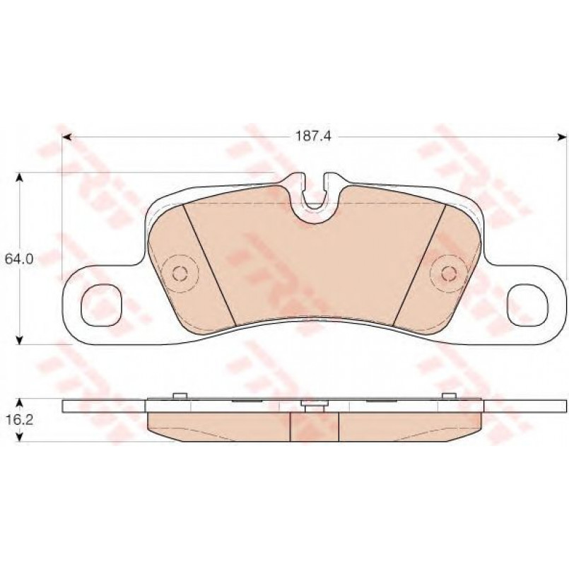 GDB1962 TRW - Гальмівні колодки до дисків