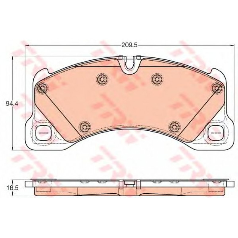 GDB1969 TRW - Гальмівні колодки до дисків