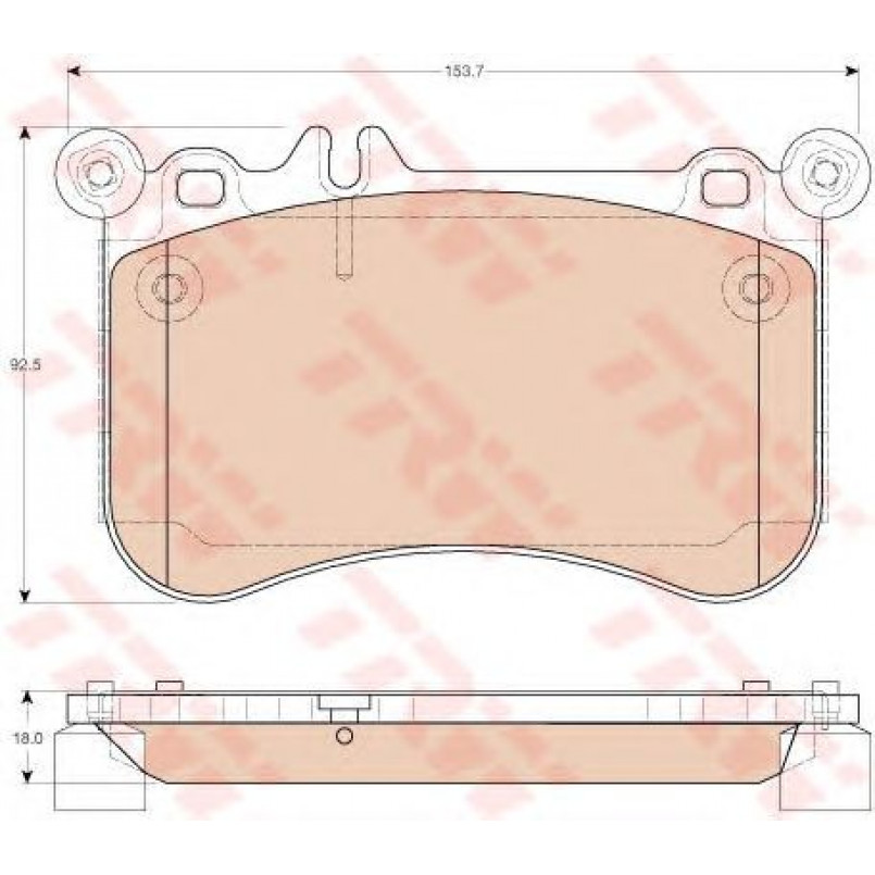 GDB1972 TRW - Гальмівні колодки до дисків