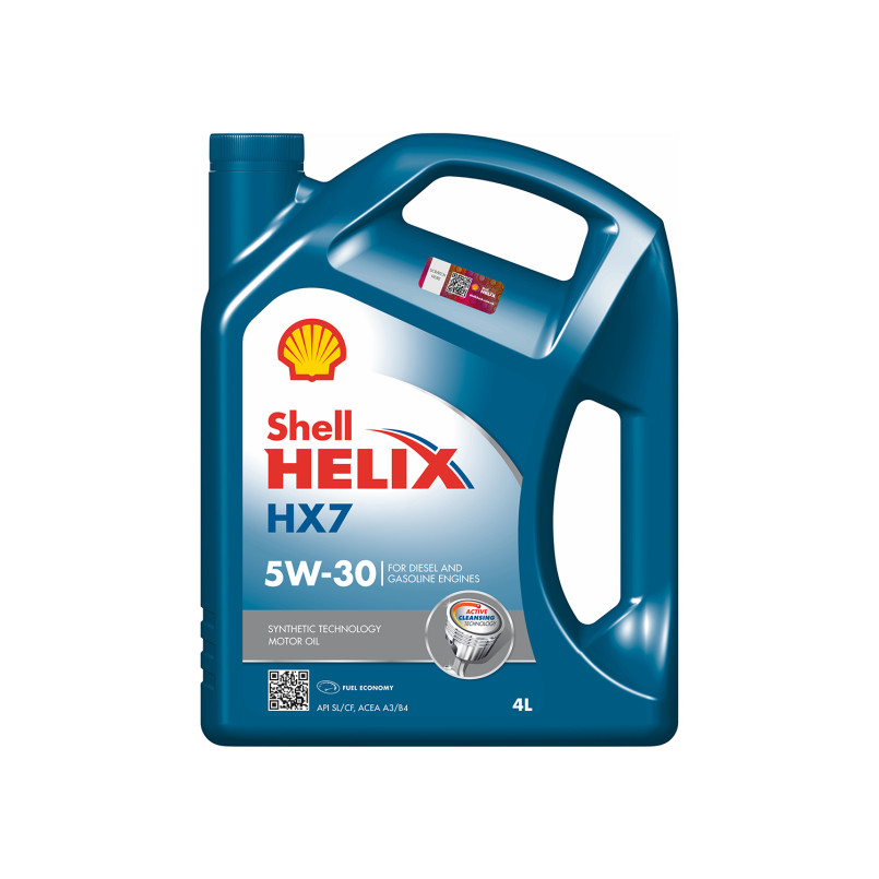SHELL Helix HX7 5W-30, 4L (x4) олива моторна