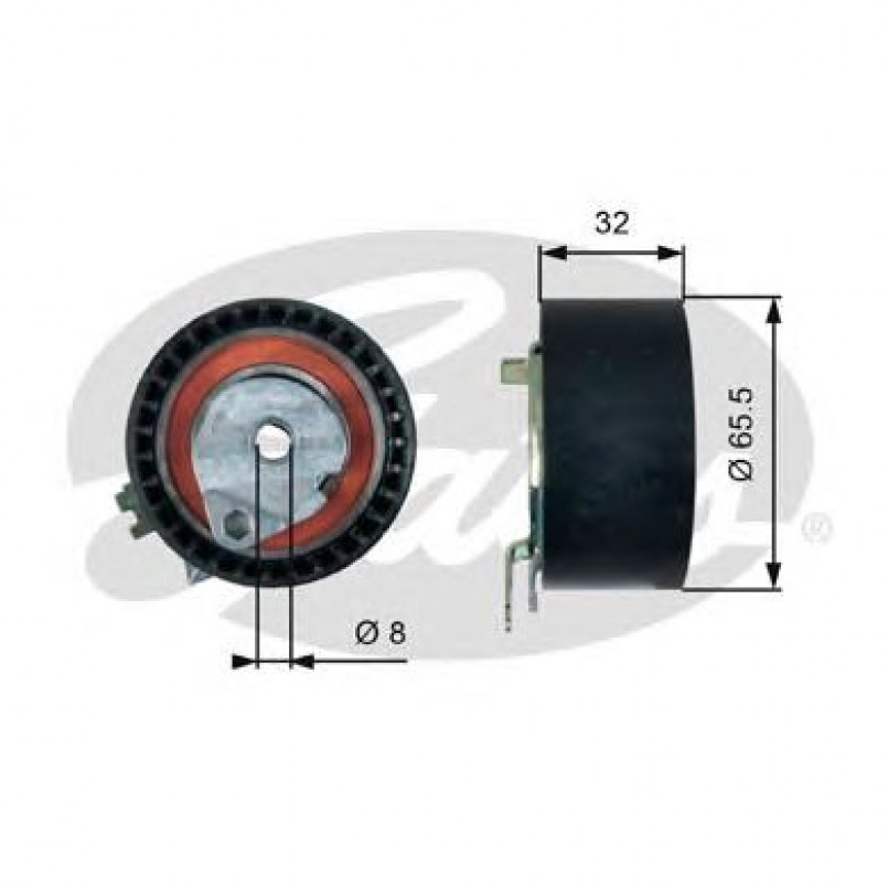 T43236 (7784-21169)  Натяжний ролик ременя ГРМ GATES POWERGRIP TENSIONER