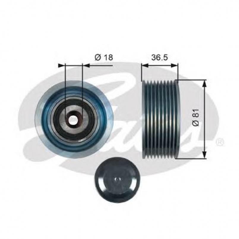 T36508 (7803-25508)  Обвідний ролик GATES EXTRA SERVICE MV IDLER