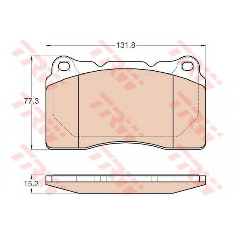 GDB2007 TRW - Гальмівні колодки до дисків