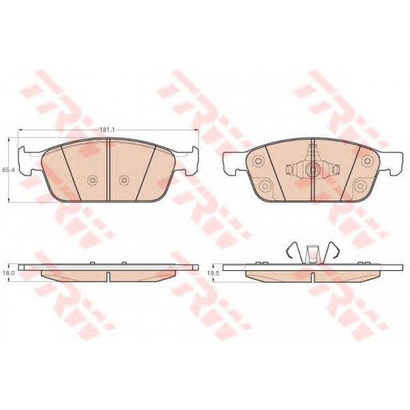 GDB2009 TRW - Гальмівні колодки до дисків