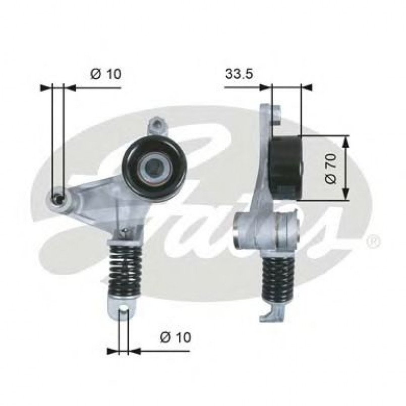 T38453 (7808-21483) Механізм натягу ременя GATES DRIVEALIGN MV TENS
