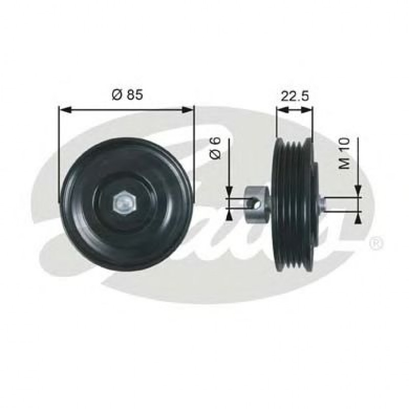 T39286 (7808-21681)  Натяжний ролик ременя GATES DRIVEALIGN MV TENS