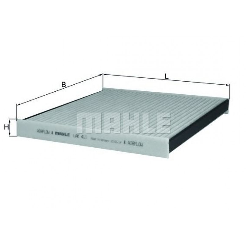 LAK411 Фільтр салону (MAHLE)