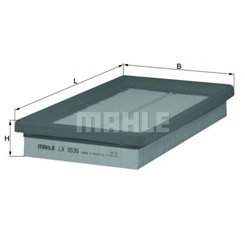 LX3535 Фільтр повітря (MAHLE)