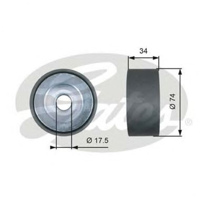 T36514 (7803-25514)  Обвідний ролик GATES EXTRA SERVICE MV IDLER