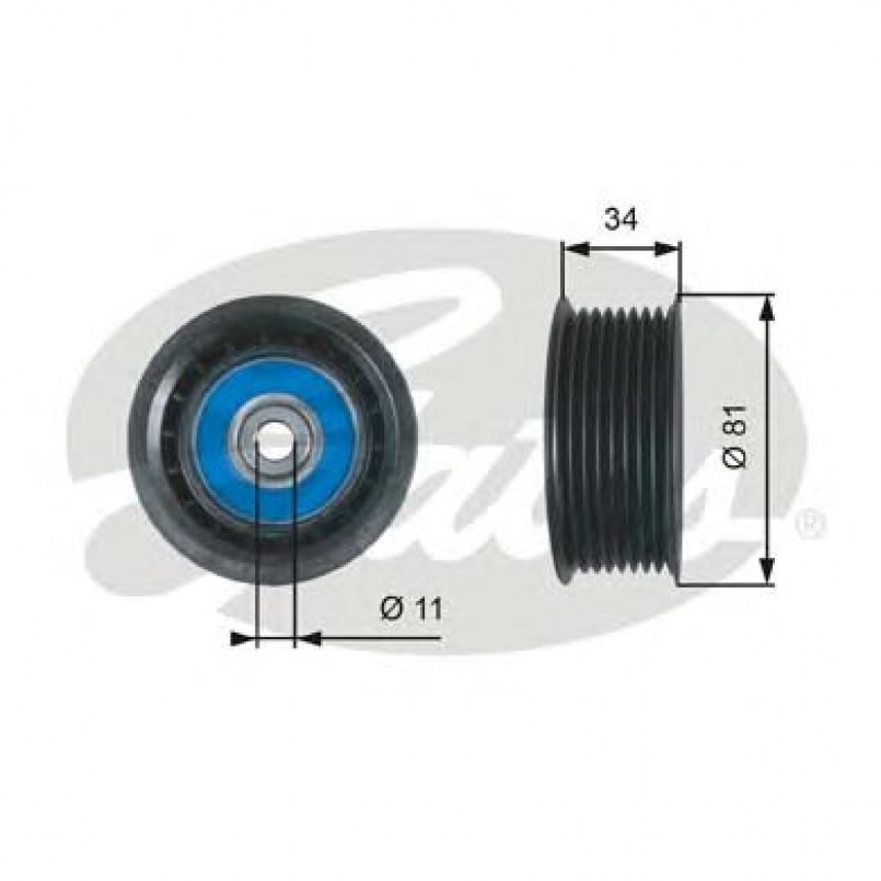 T36517 (7803-25517)  Обвідний ролик GATES EXTRA SERVICE MV IDLER