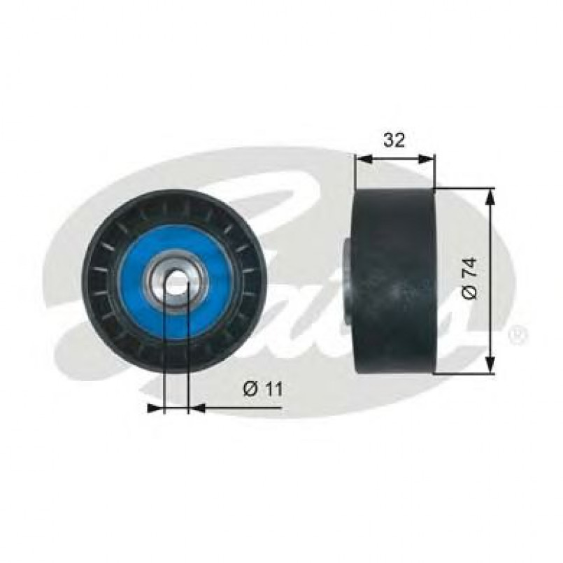 T36518 (7803-25518)  Обвідний ролик GATES EXTRA SERVICE MV IDLER