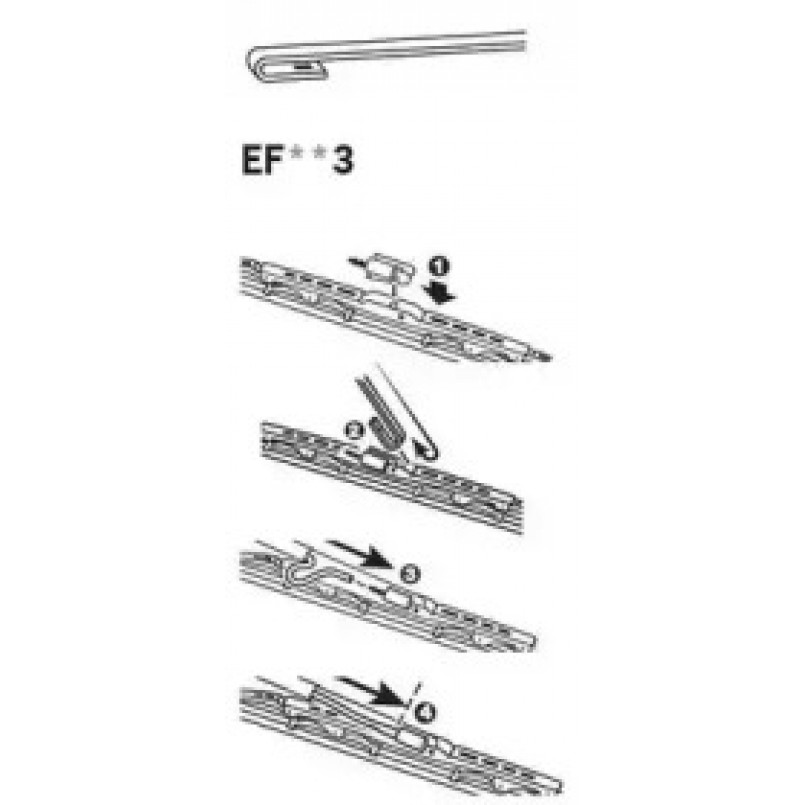 EF603 (TRICO)  Щітка склоочисника Exact Fit