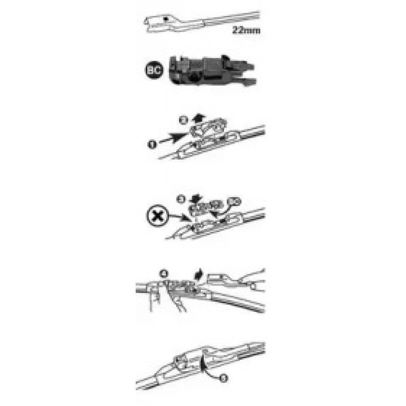 FX450 (TRICO)  Щітка склоочисника Trico Flex