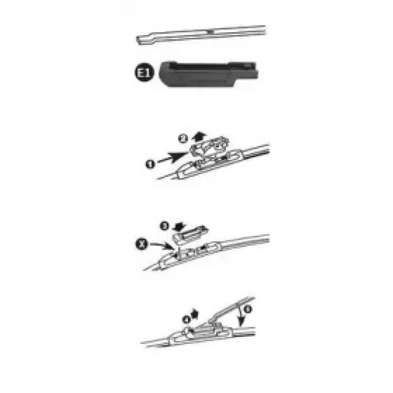 FX450 (TRICO)  Щітка склоочисника Trico Flex