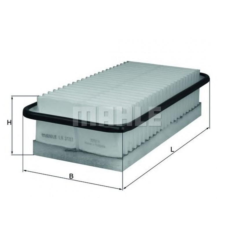 LX3187  Фільтр повітря (MAHLE)