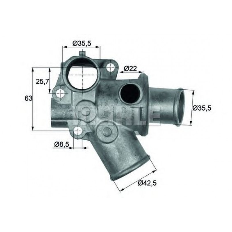 TI7080D  Mahle - Термостат