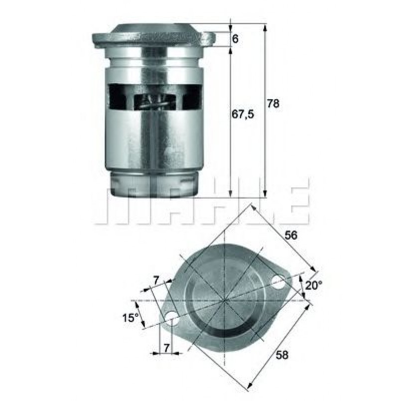 TO183  Mahle - Термостат