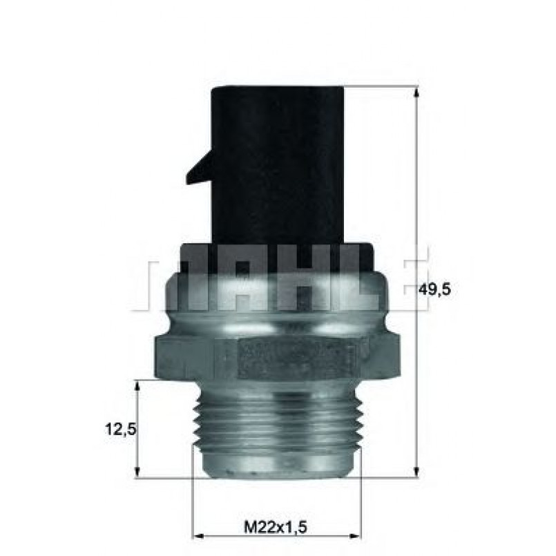 TSW12D  Mahle - Датчик включення вентилятора