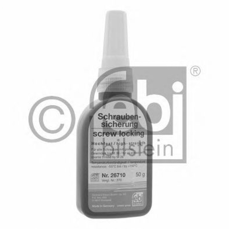 26710  (зелений) x10  FEBI - Фіксатор різьбових з'єднань, 50g
