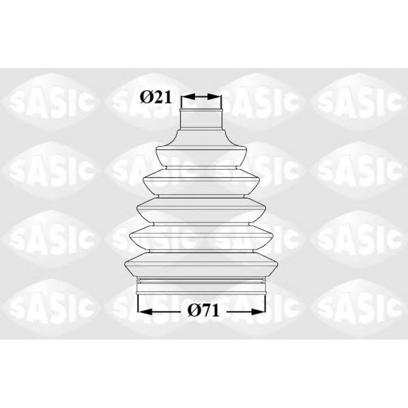 1900019   SASIC - Пильовик привідного валу