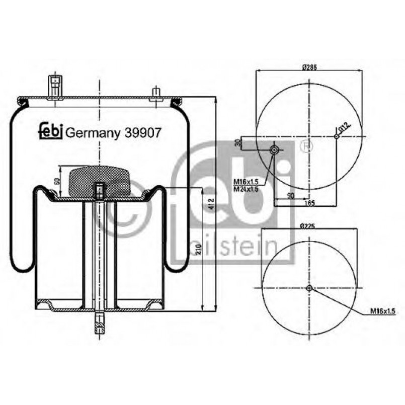 39907  FEBI - Пневмоподушка