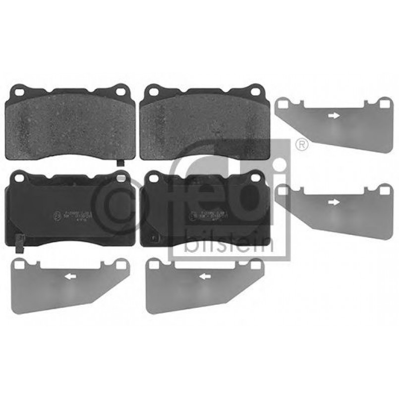 116151  FEBI - Гальмівні колодки до дисків