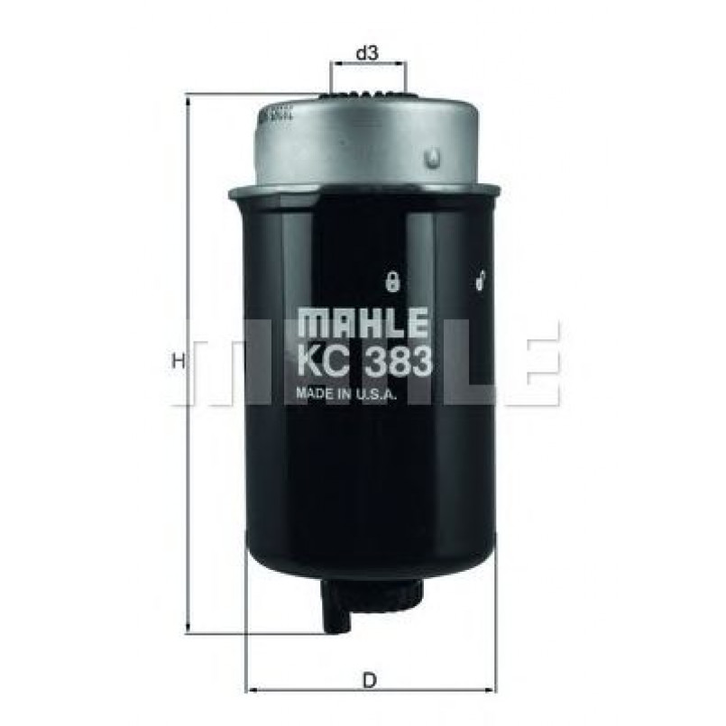 KC383 Фільтр палива (KNECHT)