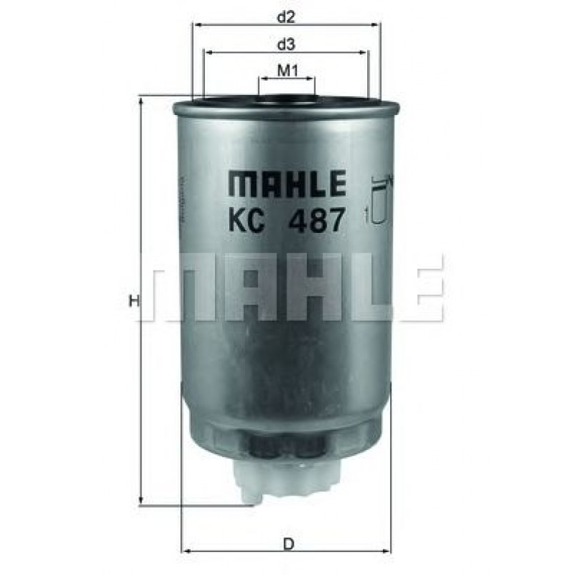 KC487 Фільтр палива (MAHLE)