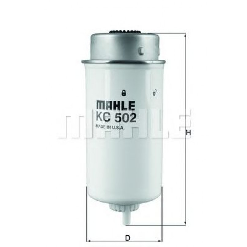 KC502 Фільтр палива (MAHLE)