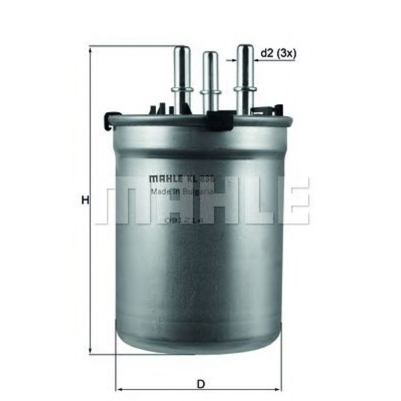 KL838 Фільтр палива (MAHLE)