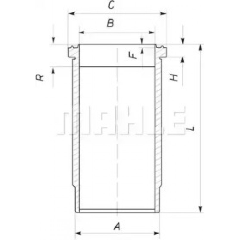 LX3458 Фільтр повітря (MAHLE)