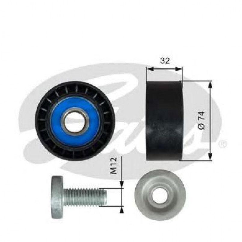 T36527 (7803-25527)  Обвідний ролик GATES EXTRA SERVICE MV IDLER