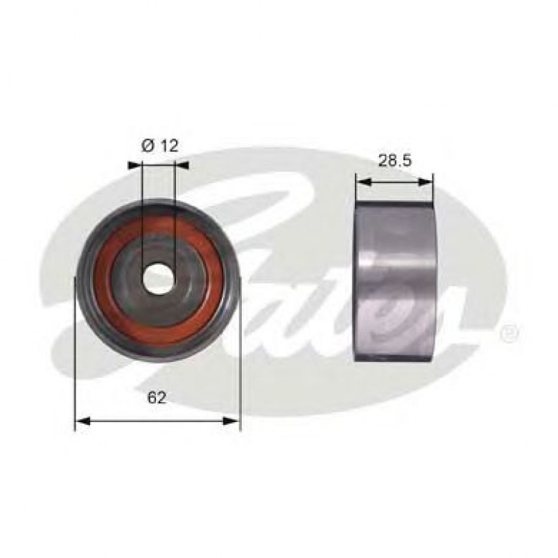 T42027 (7786-21119)  Обвідний ролик ременя ГРМ GATES POWERGRIP IDLER