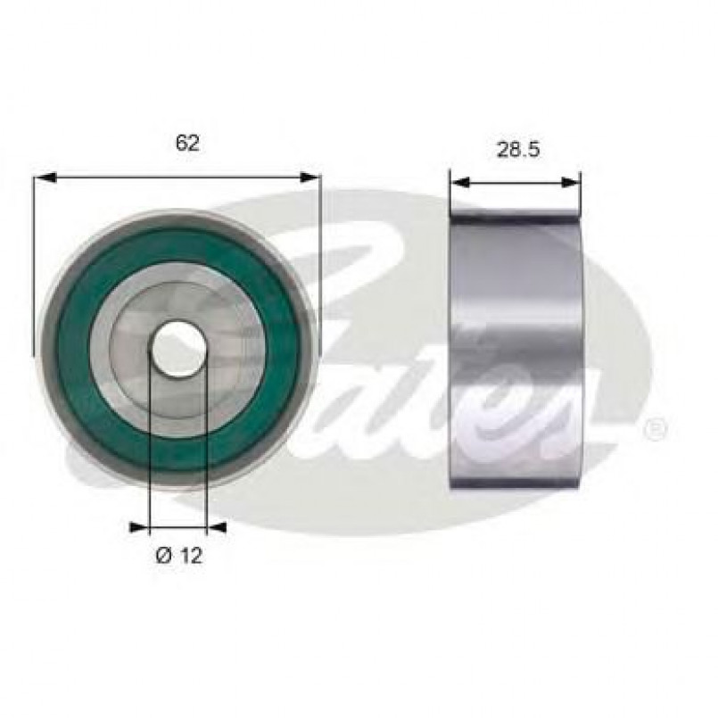 T42192 (7786-21536)  Обвідний ролик ременя ГРМ GATES POWERGRIP IDLER
