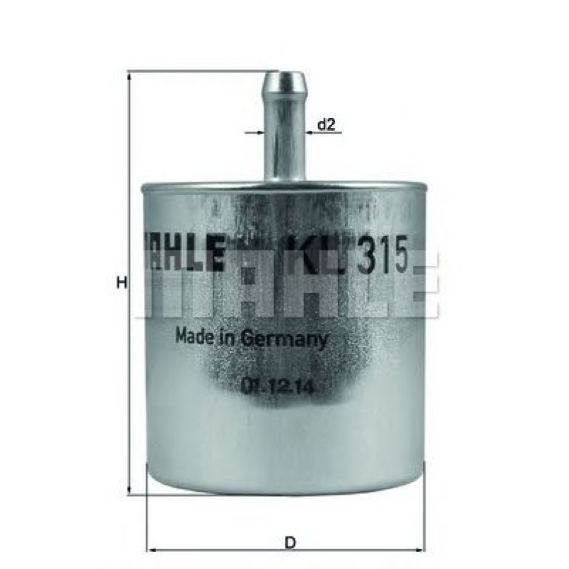 KL315 Фільтр палива (MAHLE)